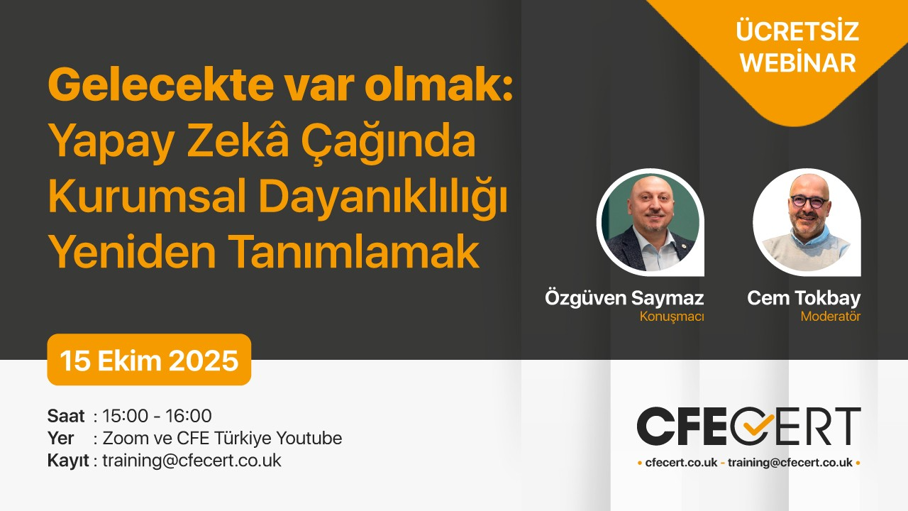 Yapay Zeka Çağında Kurumsal Dayanıklılık – Ücretsiz Webinar