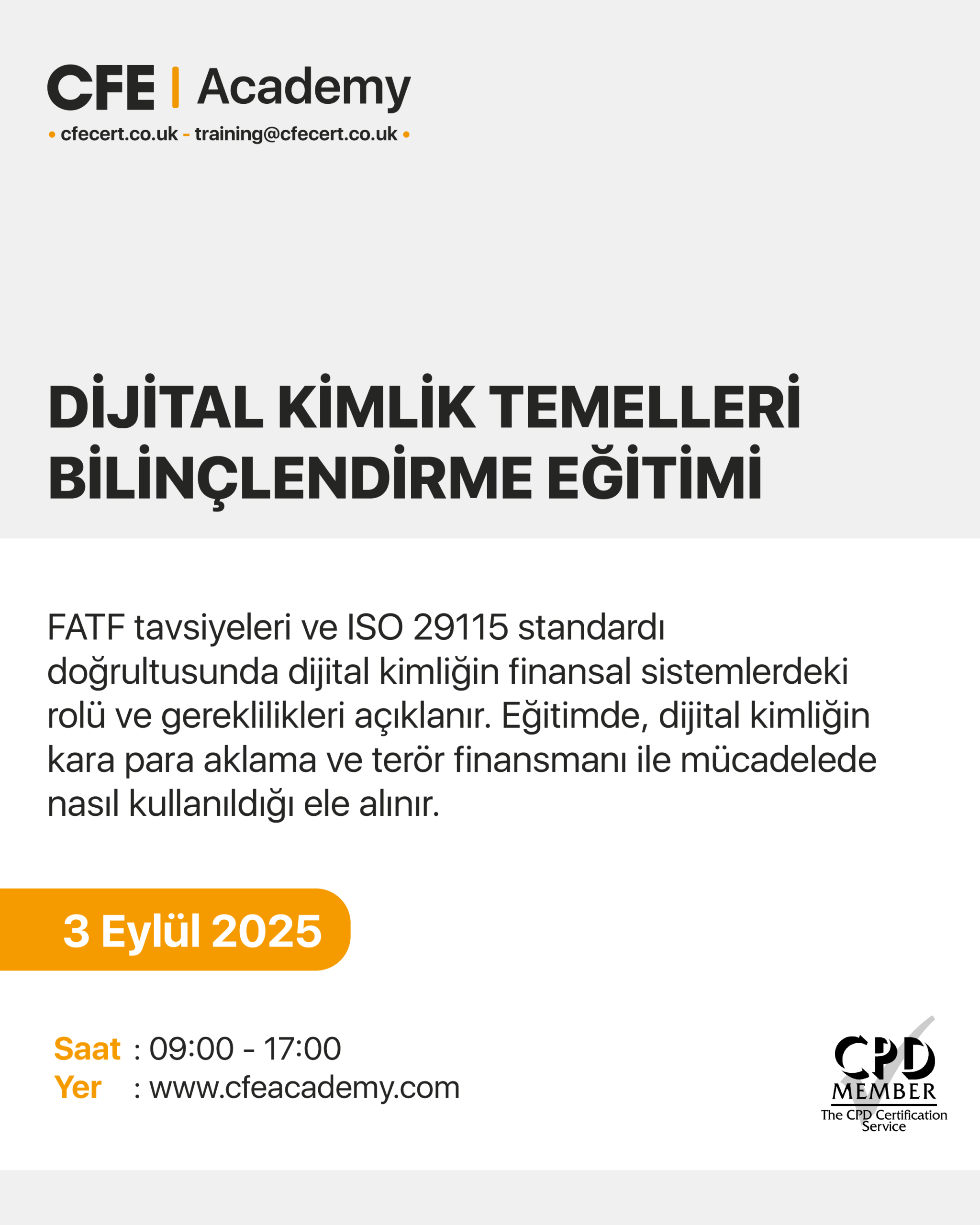 Dijital Kimlik Temelleri Bilinçlendirme Eğitimi