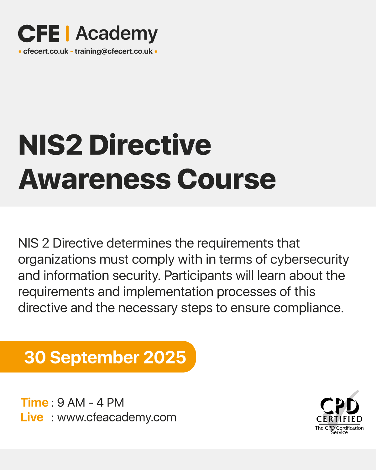 NIS2 Directive, Awareness Course