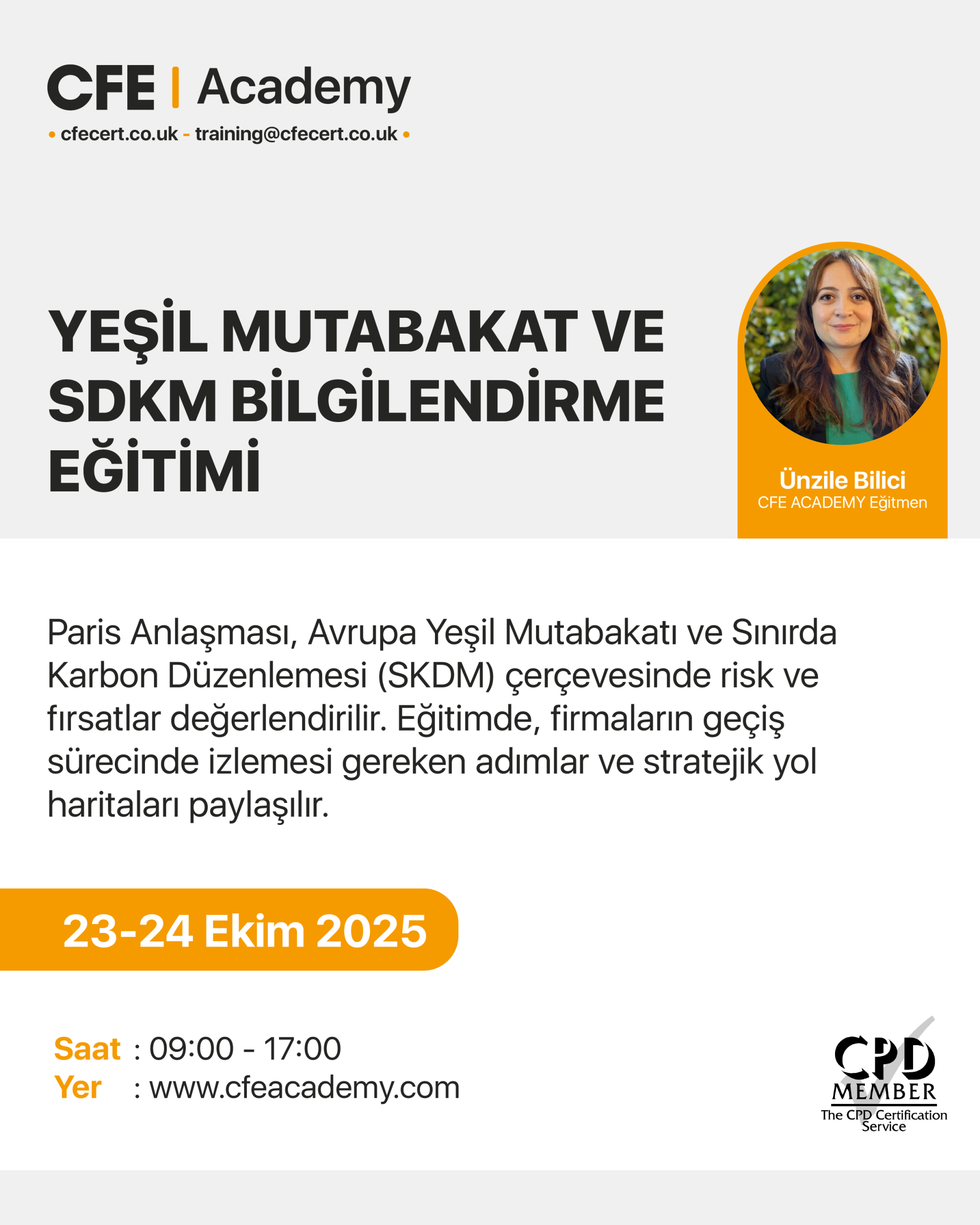Yeşil Mutabakat ve SDKM Bilgilendirme Eğitimi
