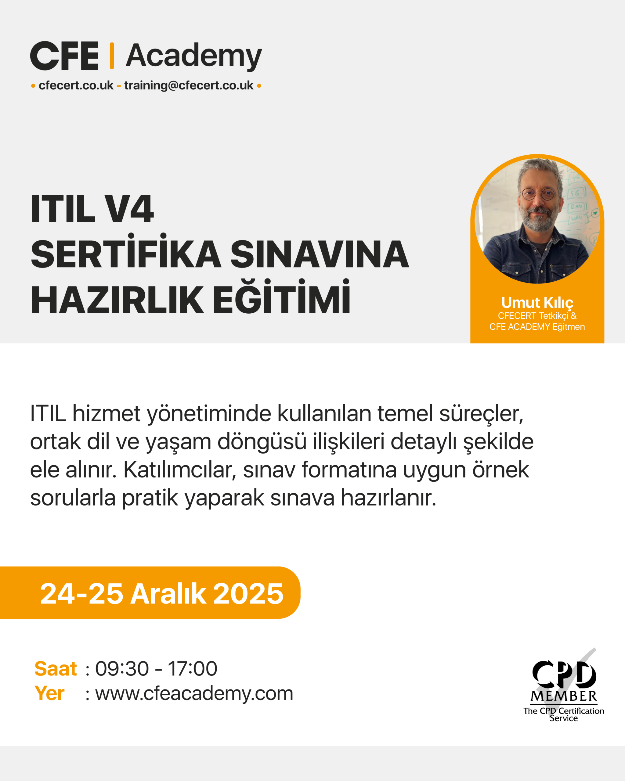 ITIL V4 Sertifika Sınavına Hazırlık Eğitimi
