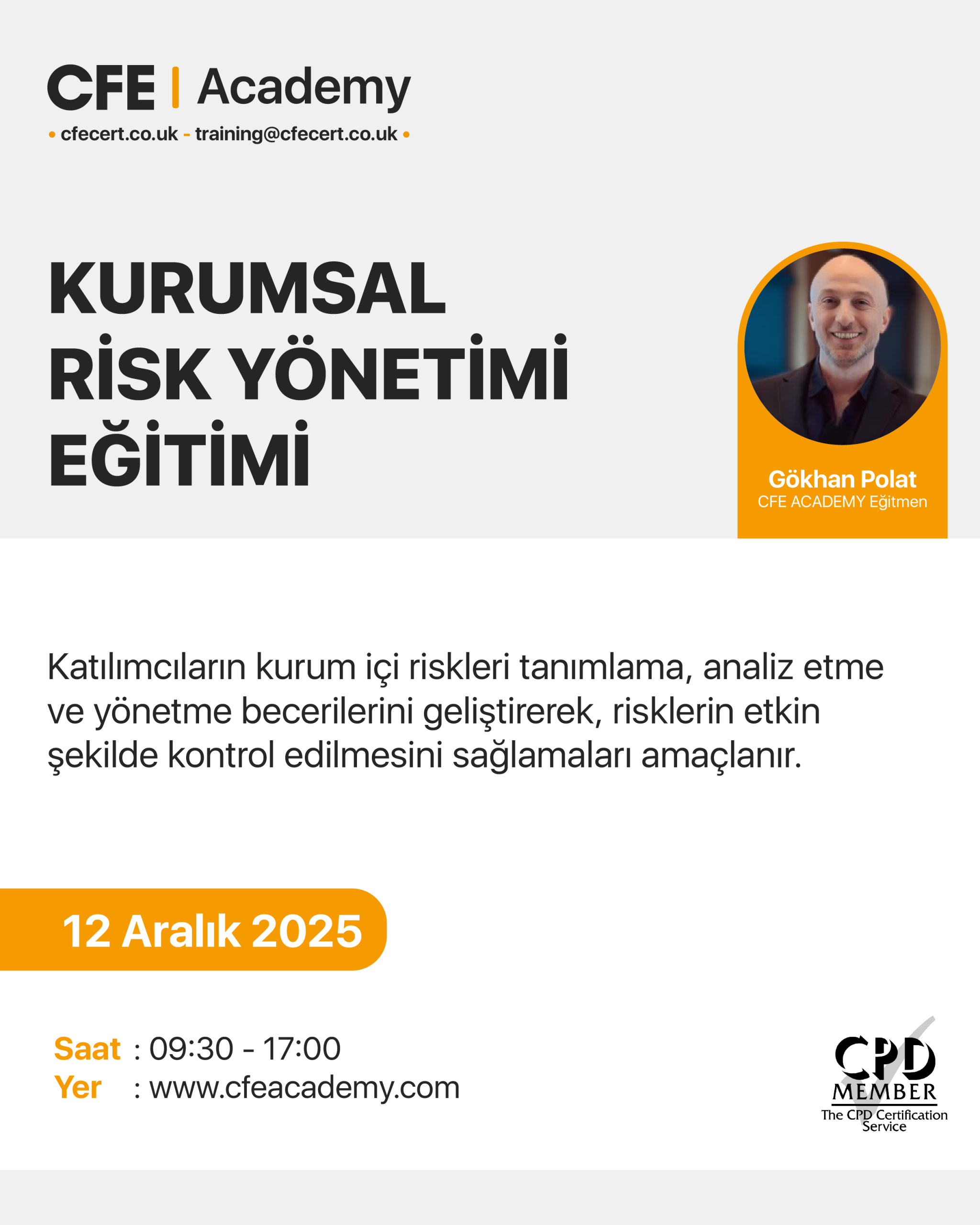 Kurumsal Risk Yönetimi Eğitimi