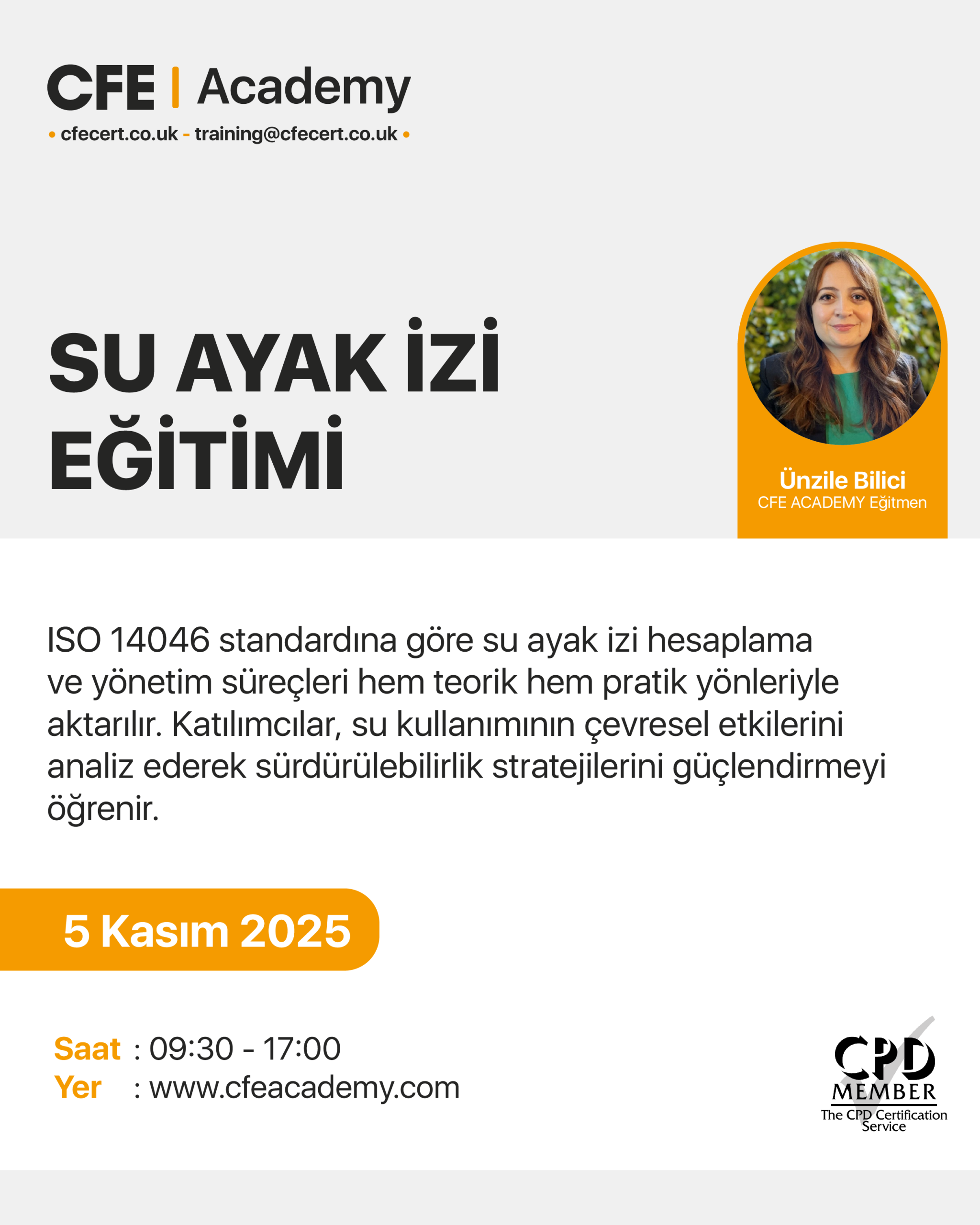 Su Ayak İzi Eğitimi