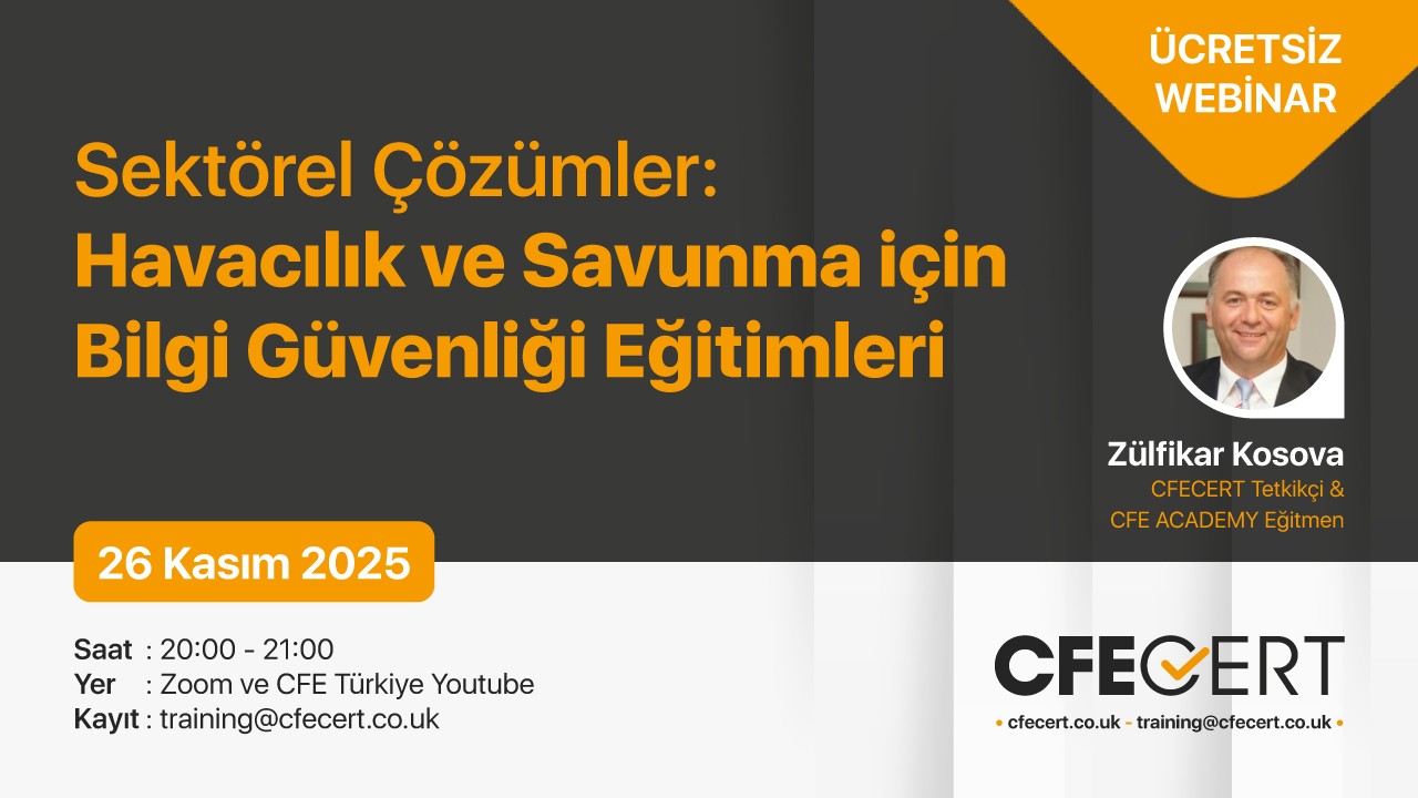 ÜCRETSİZ WEBİNAR – Sektörel Çözümler: Havacılık ve Savunma için Bilgi Güvenliği Eğitimleri
