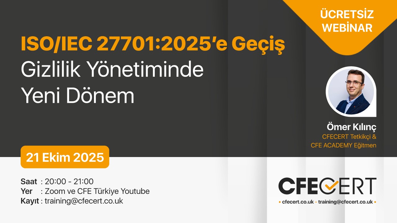 Gizlilik Yönetiminde Yeni Dönem: ISO/IEC 27701:2025’e Geçiş – Ücretsiz Webinar