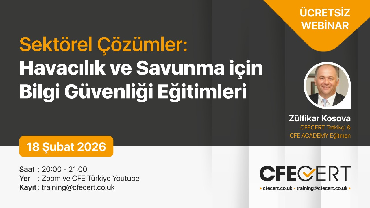 Sektörel Çözümler: Havacılık ve Savunma için Bilgi Güvenliği Eğitimleri – Webinar